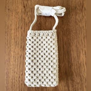 J.Crew Crochet Crossbody Phone Bag